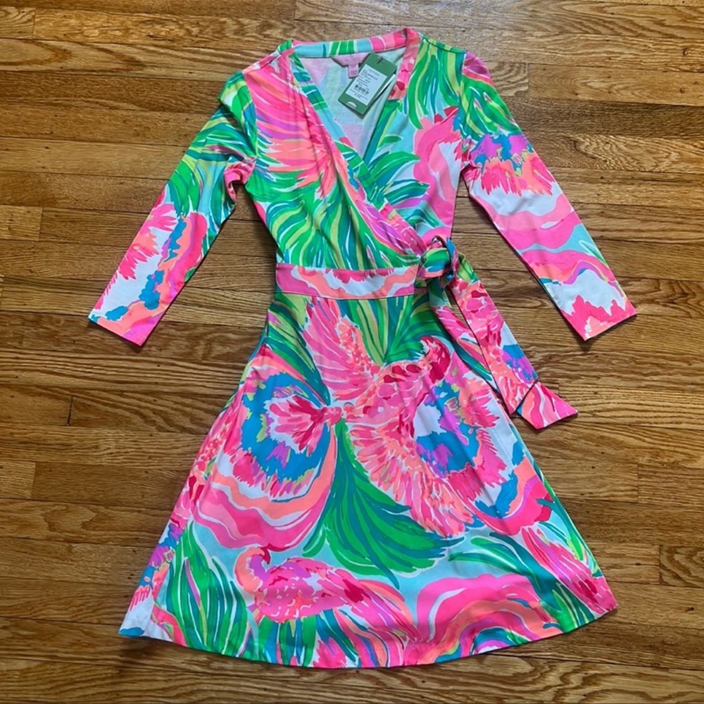 NWT Lilly Pulitzer Emilia Wrap Dress M